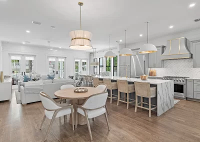 81 Nightcap house, kitchen, dinning table and living room open concept