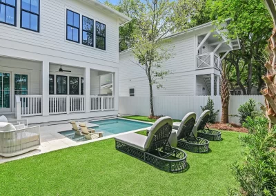 81 Nightcap house, pool with lounge chairs